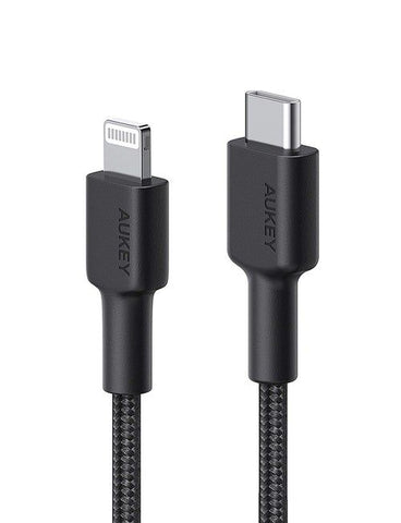 Wholesale-Aukey CBCL03 USB-C to Lightning Cable 6.6 Ft-Electro Vision Inc