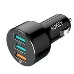 Wholesale-Aukey CCT11 Dual (USB-C/USB-A) Car Charger - 48W-Car charger-Electro Vision Inc