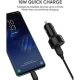 Wholesale-Aukey CCY15 USB-C Car Charger 36W - Black-Car charger-Electro Vision Inc