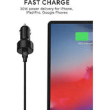 Wholesale-Aukey CCY15 USB-C Car Charger 36W - Black-Car charger-Electro Vision Inc