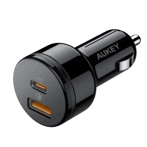 Wholesale-Aukey CCY15 USB-C Car Charger 36W - Black-Car charger-Electro Vision Inc
