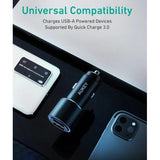 Wholesale-Aukey CCY17S-USB Dual USB-A LED Car Charger 36W-Car charger-Electro Vision Inc