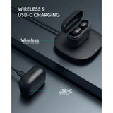 Wholesale-Aukey EP-T31 Wireless Charging Earbuds Elevation in-ear Detection-earbuds-Electro Vision Inc