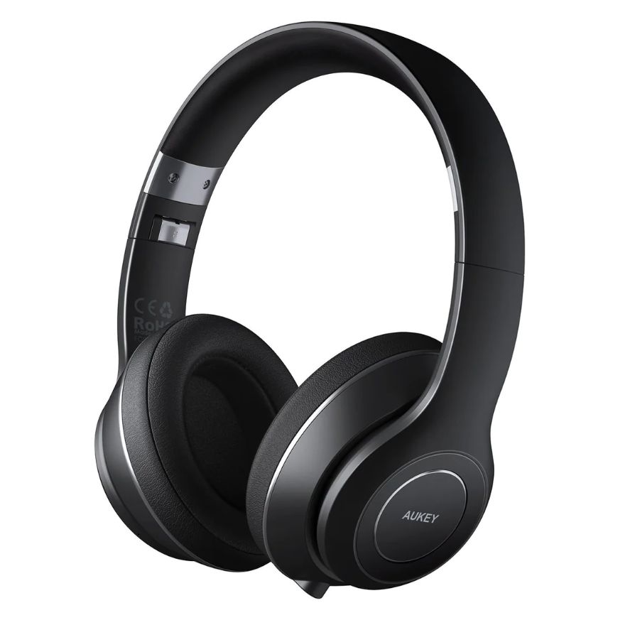 Wholesale-Aukey EPB52 Foldable Wireless On-Ear Headphones with Large 40mm Drivers-Headphones-Electro Vision Inc