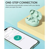 Wholesale-Aukey EPT25 Bluetooth Earbuds - Teal-earbuds-Electro Vision Inc