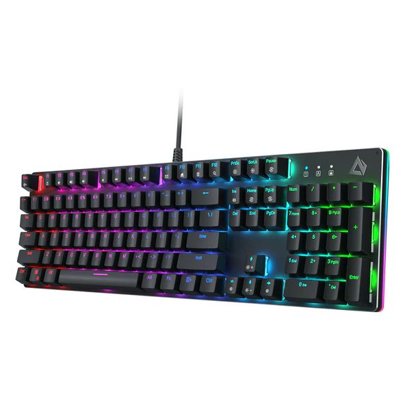 Wholesale-Aukey KMG16 Mechanical Keyboard, 104 Key, Blue Switches-Keyboard-Electro Vision Inc