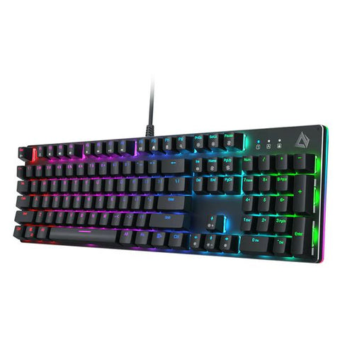 Wholesale-Aukey KMG16 Mechanical Keyboard, 104 Key, Blue Switches-Keyboard-Electro Vision Inc