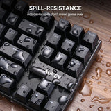 Wholesale-Aukey KMG9 Mechanical Keyboard Blue SwitchesCompact 87Key-Electro Vision Inc