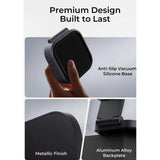 Wholesale-Aukey LCMC211 MagSafe 2-in-1 Foldable Magnetic Wireless Charging Stand - Gray-Charging Stand-Electro Vision Inc