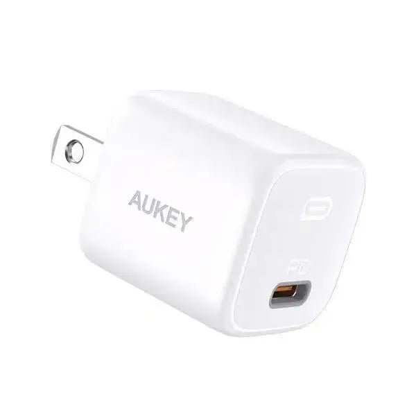 Wholesale-Aukey PA-B1 Omnia Mini 20W USB C PD Charger White-Charger-Electro Vision Inc