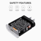 Wholesale-Aukey PAT9 USB Turbo Charger Qualcolmm 3.0 Tech-Electro Vision Inc