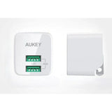 Wholesale-Aukey PAU32 Accel Ultra Compact USB Charger Dual USB Port-Electro Vision Inc