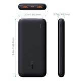 Wholesale-Aukey PB-N73 Ultra Thin Portable Charger 10000mAH 12W Power Bank-Power Bank-Electro Vision Inc