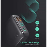 Wholesale-Aukey PB-N74S Basix Plus Portable Power Bank 20,000mAh 22.5W - Gray-Power Bank-Electro Vision Inc