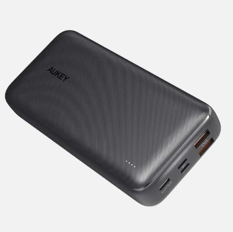 Wholesale-Aukey PB-N74S Basix Plus Portable Power Bank 20,000mAh 22.5W - Gray-Power Bank-Electro Vision Inc