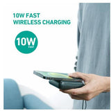 Wholesale-Aukey PB-WL01S Basix Pro Mini Wireless Charging Power Bank 10000mAh (20W Power Delivery)-Power Bank-Electro Vision Inc