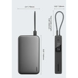 Wholesale-Aukey PB-Y48 Spark Sling 20000mAh Power Bank with Built-in USB-C Cable-Power Bank-Electro Vision Inc
