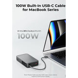 Wholesale-Aukey PB-Y48 Spark Sling 20000mAh Power Bank with Built-in USB-C Cable-Power Bank-Electro Vision Inc