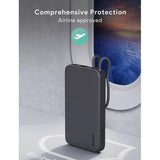 Wholesale-Aukey PB-Y53 Spark Sling 10000 Lite Slim Power Bank with Built-in USB-C-Power Bank-Electro Vision Inc