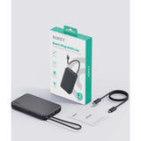 Wholesale-Aukey PB-Y53 Spark Sling 10000 Lite Slim Power Bank with Built-in USB-C-Power Bank-Electro Vision Inc
