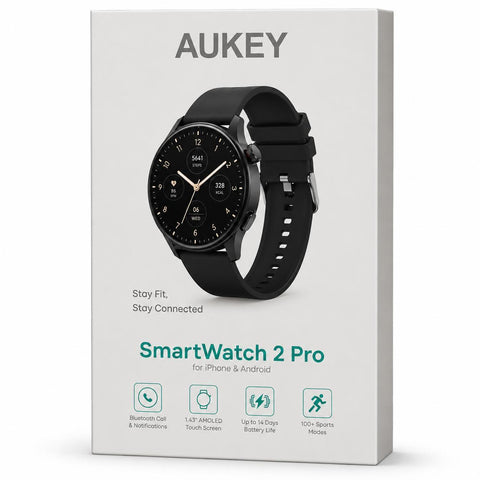 Wholesale-Aukey SW-2P Smartwatch 2 Pro-Smartwatch-Electro Vision Inc