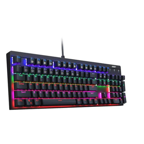 Wholesale-Aukey Wired Keyboard Mechanical For Windows Gaming PC 104 Keys KM-G6-Keyboard-Electro Vision Inc