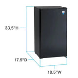 Wholesale-Avanti ARS321BB Compact Refrigerator 3.2 CF-Refrigerator-Electro Vision Inc