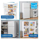Wholesale-Avanti AVFF146DLJ0W Counter Depth Garage-Ready Top Freezer Refrigerator 14.6 Cu. Ft.-Refrigerator-Electro Vision Inc
