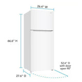 Wholesale-Avanti AVFF146DLJ0W Counter Depth Garage-Ready Top Freezer Refrigerator 14.6 Cu. Ft.-Refrigerator-Electro Vision Inc