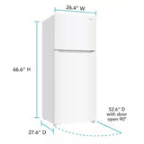 Wholesale-Avanti AVFF146DLJOW Refrigerator 14 CF - White-Refrigerator-Electro Vision Inc