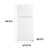 Wholesale-Avanti FF14D0W-4 Frost Free Top Freezer Refrigerator White-Refrigerator-Electro Vision Inc