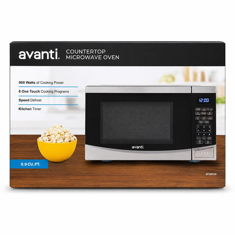 Wholesale-Avanti MT09V3S Microwave 0.9 CF Stainless Steel-Microwave-Electro Vision Inc