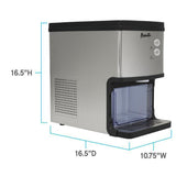 Wholesale-Avanti NIMD3323SIS Countertop Nugget Ice Maker 33 LB Stainless Steel-Ice Maker-Electro Vision Inc