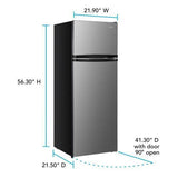 Wholesale-Avanti RA7501BS Apartment Size Refrigerator 7.4 CU FT Stainless Steel-Refrigerator-Electro Vision Inc