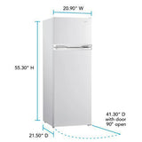 Wholesale-Avanti RA7501BW Apartment Size Refrigerator 7.5 CF - White-Refrigerator-Electro Vision Inc