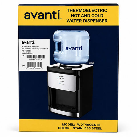Wholesale-Avanti WDT40Q3S Countertop Thermoelectric Hot and Cold Water Dispenser-Water Dispenser-Electro Vision Inc