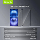 Wholesale-BAVIN Full Cover Tempered Glass Screen Protector for iPhone 16 - 2 pack-Electro Vision Inc