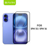 Wholesale-BAVIN Full Cover Tempered Glass Screen Protector for iPhone 16 - 2 pack-Electro Vision Inc