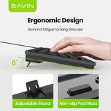 Wholesale-BAVIN G-K-989 Wired Keyboard & Mouse Set / Computer & Laptop Compatible-Keyboard-Electro Vision Inc