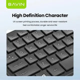Wholesale-BAVIN G-K-989 Wired Keyboard & Mouse Set / Computer & Laptop Compatible-Keyboard-Electro Vision Inc