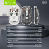 Wholesale-BAVIN G-K-993 Wireless Dual-Mode Gaming Mouse-Electro Vision Inc