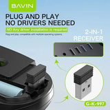 Wholesale-BAVIN G-K-997 Wireless Keyboard & Mouse for PC & Laptop 2.4G-Keyboard-Electro Vision Inc