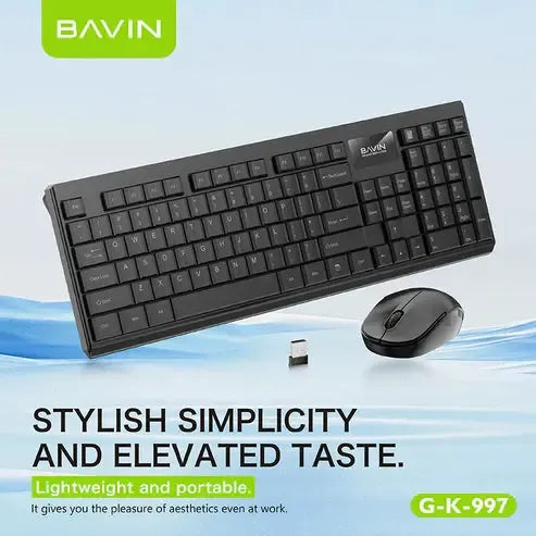Wholesale-BAVIN G-K-997 Wireless Keyboard & Mouse for PC & Laptop 2.4G-Keyboard-Electro Vision Inc