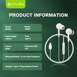 Wholesale-BAVIN H-C-HX867 HiFi Stereo Wired Earphones-Earbuds | Headphone-Electro Vision Inc