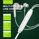 Wholesale-BAVIN H-C-HX867 HiFi Stereo Wired Earphones-Earbuds | Headphone-Electro Vision Inc