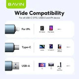 Wholesale-BAVIN OTG-51 2 in 1 Card Reader Adapter for Micro SD / TF Ca-Memory Card-Electro Vision Inc