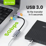 Wholesale-BAVIN OTG-54 USB-C to USB 3.0 OTG Adapter for Devices-Electro Vision Inc