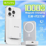 Wholesale-BAVIN PC1016 10000mAh Wireless Magnetic Fast Charging Power bank-Power Adapter & Charger Accessories-Electro Vision Inc
