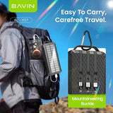 Wholesale-BAVIN Y-PC1117 10000mAh Solar Power Bank Wireless Charging w/ LED Light-Power Adapter & Charger Accessories-Electro Vision Inc