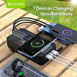 Wholesale-BAVIN Y-PC1119 20000mAh Solar Powerbank w/ Wireless Charging-Power Adapter & Charger Accessories-Electro Vision Inc